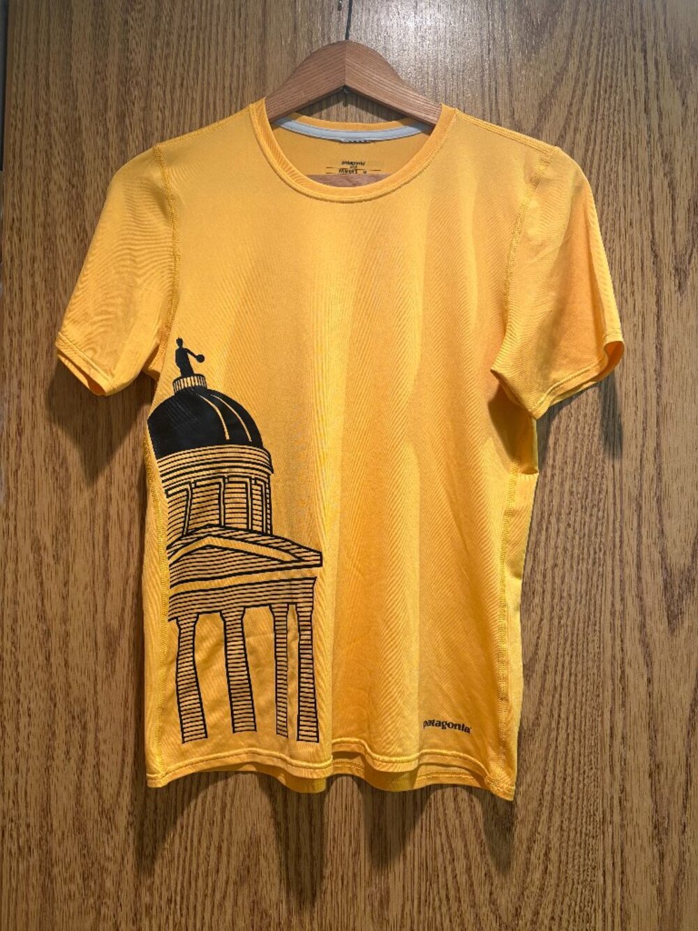 Patagonia Capilene Silkweight Graphic Running Shirt Oregon Capitol Size M